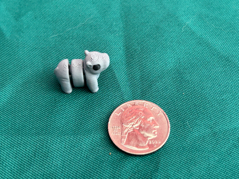 Tiny Hippo - 3d Printed model