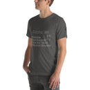 Unisex t-shirt - Shopping List