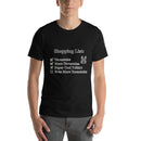 Unisex t-shirt - Shopping List