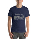 Unisex t-shirt - Shopping List