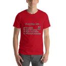Unisex t-shirt - Shopping List