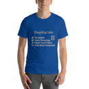 Unisex t-shirt - Shopping List